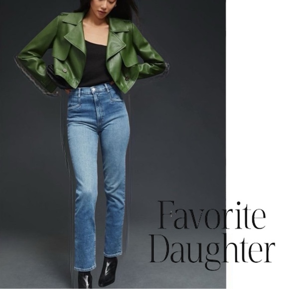 Favorite Daughter Denim - Favorite Daughter Jordie High Rise Straight Jeans 28x30 Made USA #FCJLBC5546